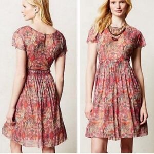 Weston Anthropologie Colorful Geometric Print Women's Dress - Small